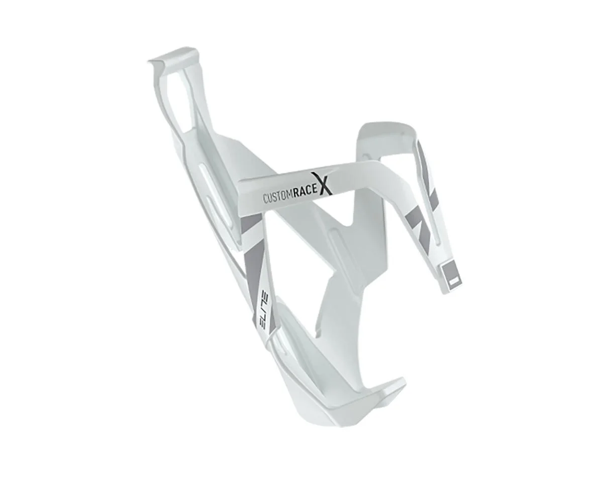 Elite Custom Race X Bottle Cage (White Glossy/Grey)